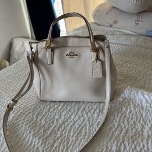 Coach Off-White Leather Women's Bag